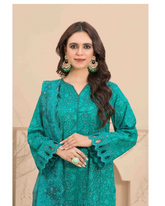 3-PC Stitched Embroidered Digital Printed Sarai By Tawakkal | D-3182